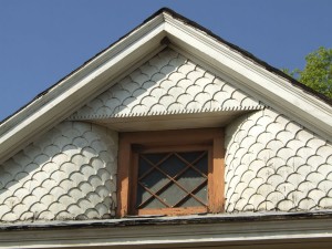 House at Woodlawn Avenue, Front Gable Detail, View to West